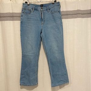 Jcrew mid-rise flare crop Jean size 31
